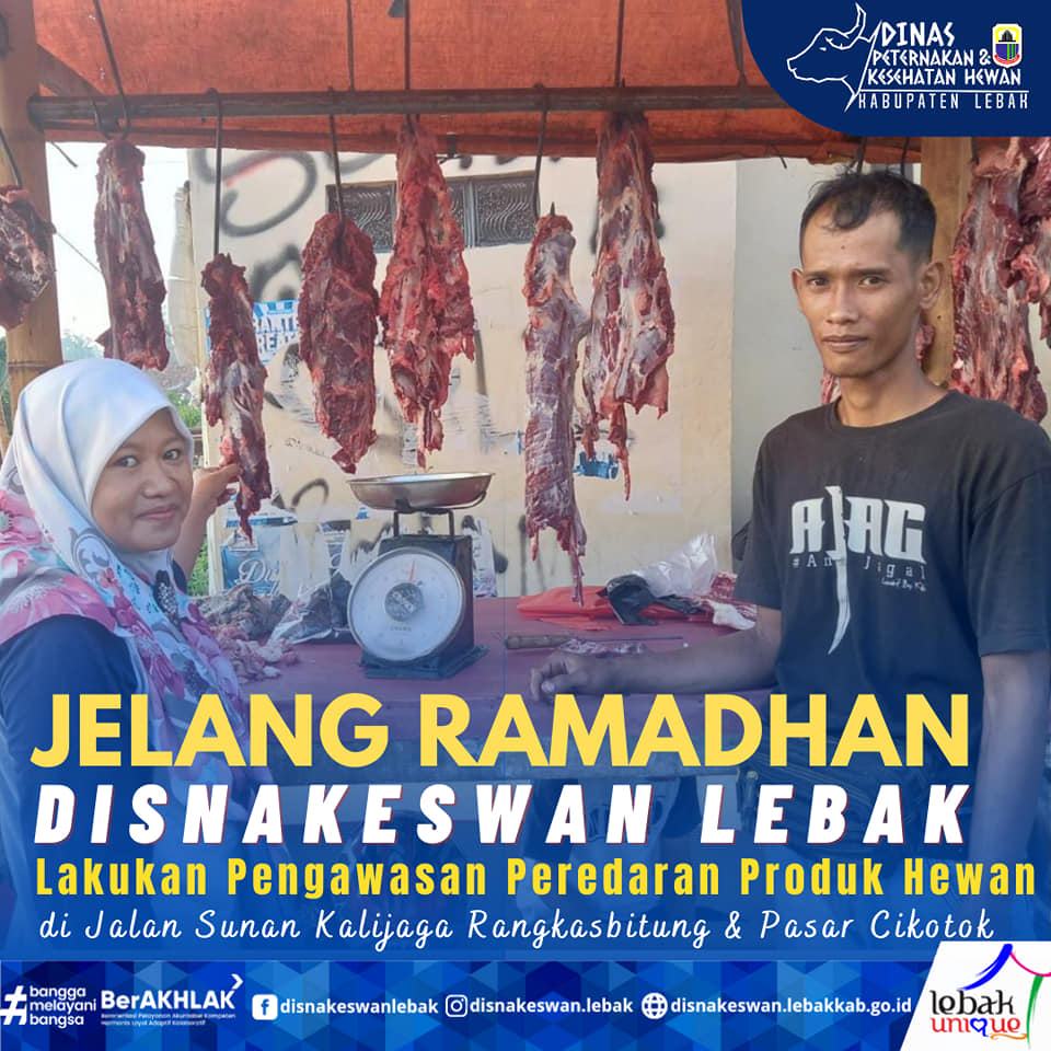 JELANG RAMADHAN DISNAKESWAN LEBAK LAKUKAN PENGAWASAN PEREDARAN PRODUK