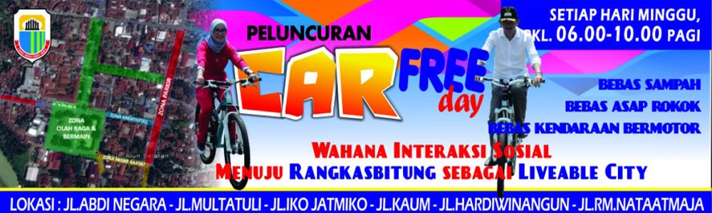 Ikuti Peluncuran Car Free Day Kabupaten Lebak Minggu, 24 Mei 2015