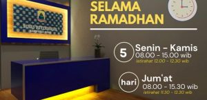 JADWAL PELAYANAN SELAMA RAMADHAN DI DINAS PETERNAKAN DAN KESEHATAN HEWAN KABUPATEN LEBAK