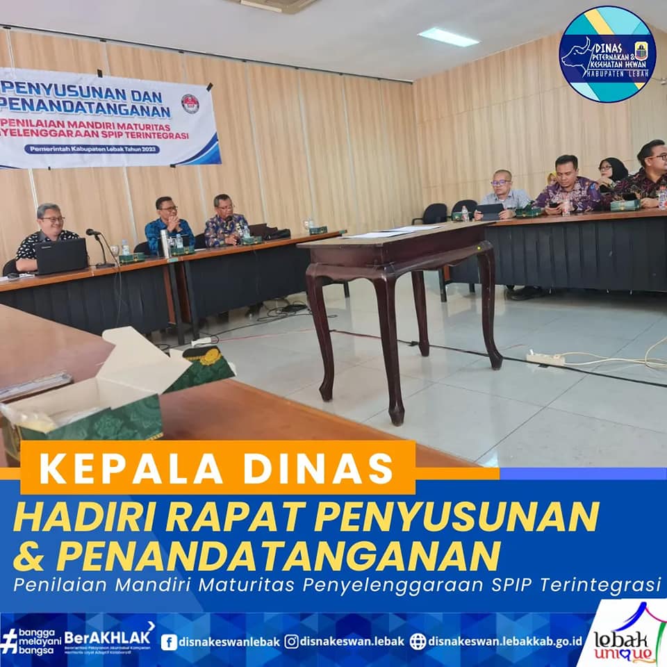 KEPALA DINAS HADIRI RAPAT PENYUSUNAN & PENANDATANGANAN PENILAIAN ...