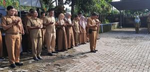 UPACARA BENDERA DI LINGKUNGAN DINAS PETERNAKAN & KESEHATAN HEWAN , SENIN 22 JANUARI 2024
