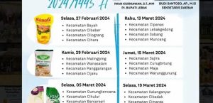 JADWAL PELAKSANAAN PASAR MURAH RAMADHAN 2024/1445 H