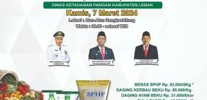 KEPALA DINAS HADIRI GPM LEBAK ( GERAKAN PANGAN MURAH DI ALUN – ALUN RANGKASBITUNG