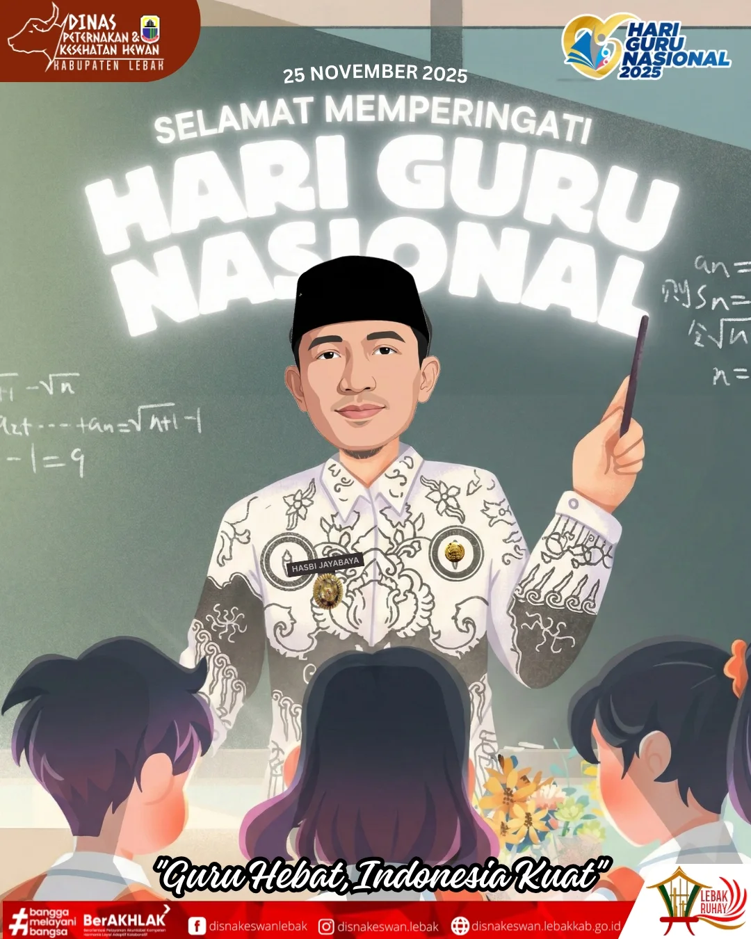 𝙎𝙀𝙇𝘼𝙈𝘼𝙏 𝙃𝘼𝙍𝙄 𝙂𝙐𝙍𝙐 𝙉𝘼𝙎𝙄𝙊𝙉𝘼𝙇 2025Setiap angka yang tersusun, setiap huruf